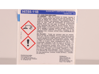 Solutions étalons alcalinité eau de mer à 0 et 100 mg.L HI755-11 HANNA