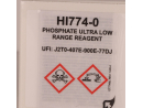 Réactifs pour traces de phosphates en eau de mer (HI774-25), 25 tests HANNA
