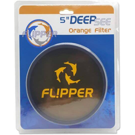 Flipper Deep See oranje filter 5"