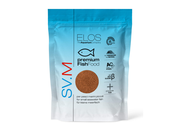 Svm ecopack nourriture pour poissons marins 1mm Elos 65 grammes