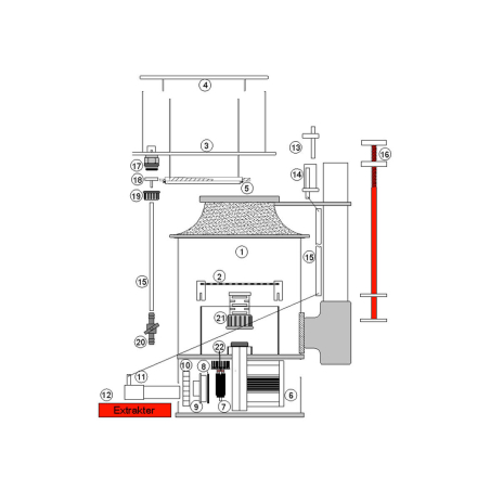 Interne afschuimer 3000ix Deltec
