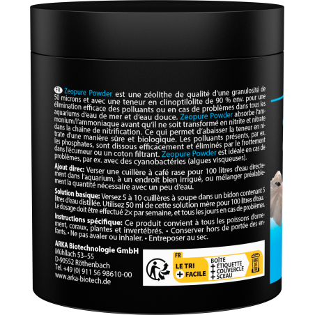 Zeopure Powder - Zeolite 50 micron (125 g, 250 ml) ARKA