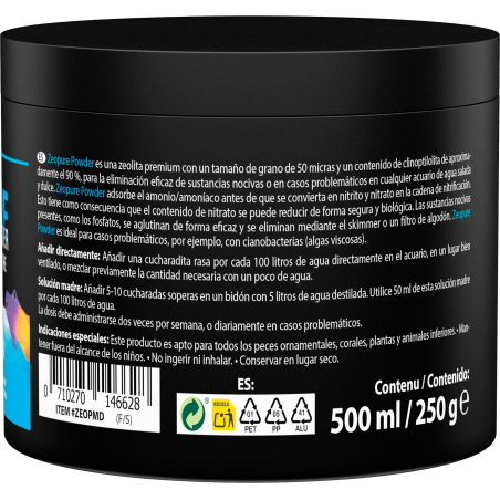Zeopure Pulver - Zeolith 50 Mikron (250 g, 500 ml) ARKA