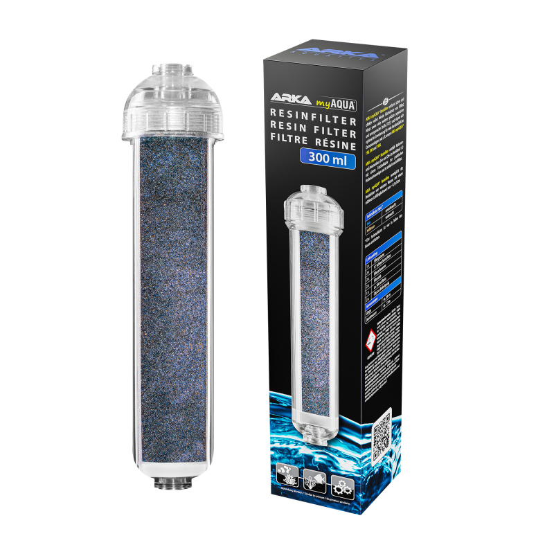 ARKA® myAQUA - Filtro de Resina 300 ml incL 300 ml Resina ARKA