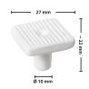 ARKA® myReef - CoralPlots square 27 mm - 12 pieces ARKA