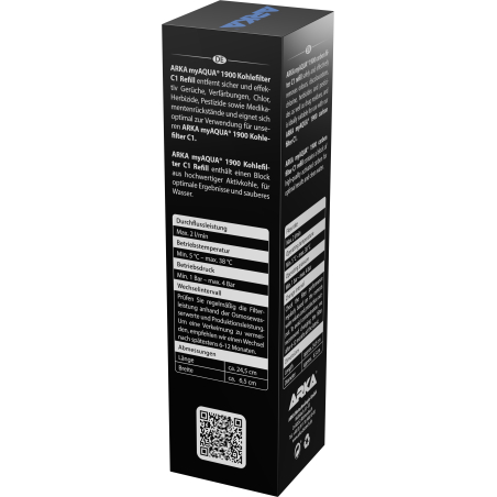 ARKA® myAqua1900 - Filtro a carbone C1 Ricarica ARKA