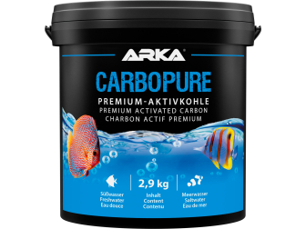 Carbopure - Carbón Activado Pelletizado, Activado por Vapor y Lavado con Ácido (2,9 kg, 5 L) ARKA