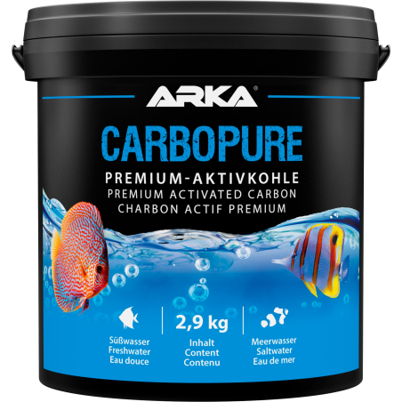 Carbopure - Steam-Activated, pelletised & Acid Washed Activated Carbon (2,9 kg, 5 L) ARKA