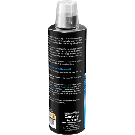 Aqua-Pure - Medio de Filtro Líquido con Bacterias (473 ml) ARKA