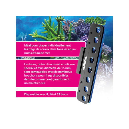 ARKA® myRécif - Steun voor frag Deck met magneet, 8 gaten ARKA