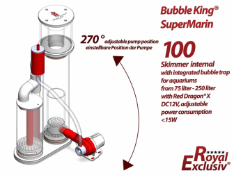 Bubble King Supermarin 100 Interne with RDX + Bubble trap Royal Exclusiv 87-RDX-2