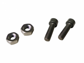 Piezas de repuesto RD5 ECO M6 x 22 Royal Exclusiv 2x Tornillo con juego de tuerca 6x22 mm Titanio para 130-200W HP