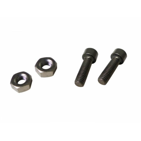 Piezas de repuesto RD5 ECO M6 x 22 Royal Exclusiv 2x Tornillo con juego de tuerca 6x22 mm Titanio para 130-200W HP
