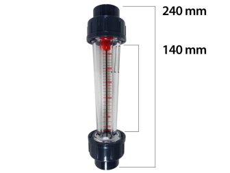 RDX reserveonderdelen Flowmeter 2500 l-h koolstofas Royal Exclusiv