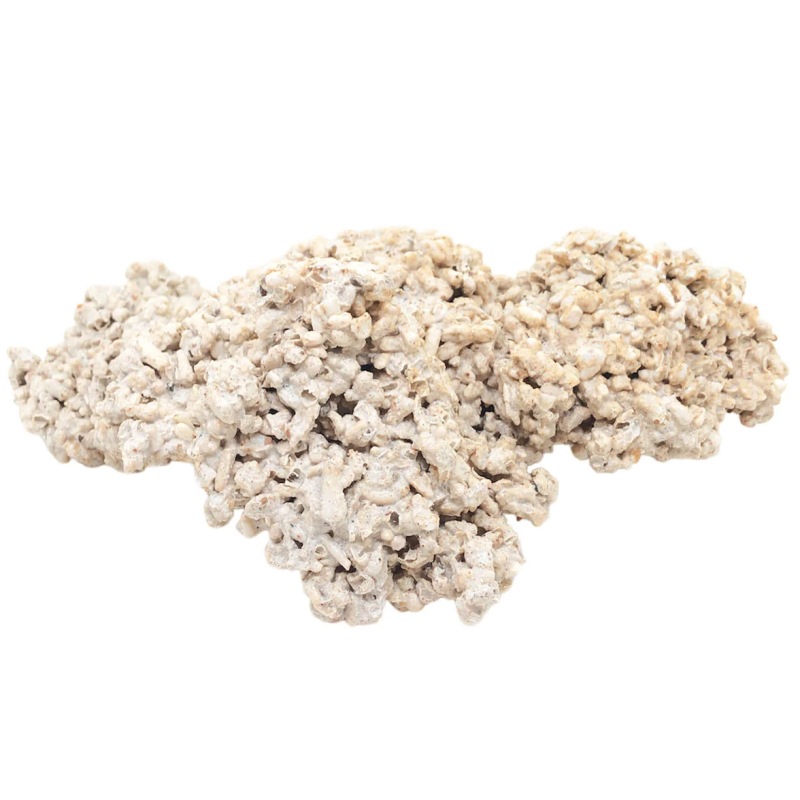 Plataforma de 15-25 cm sembrada con piedras vivas por Kg
