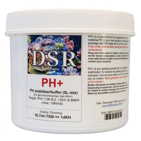DSR - PH+ : PH (KH) stabilizer buffer, to mix 10-liter buffer solution (PET) 10 liters