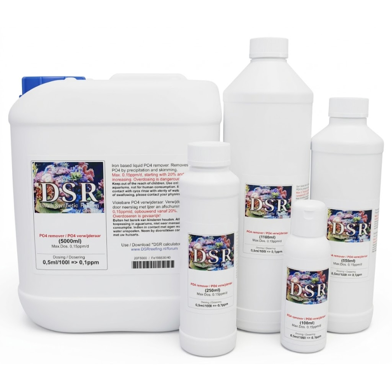 DSR - 1000 ml DSR Fe+ (ijzer): fosfaatverwijderaar (max. 0,15 ppm per dosering)