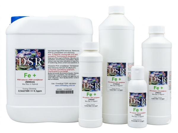 DSR - 500 ml DSR Fe+ (ferro): eliminatore di fosfati (max. 0,15 ppm per dose)