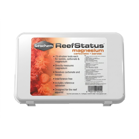 Reef status MAGNESIUM ET CARBONATE/BORATE ALKALINITY