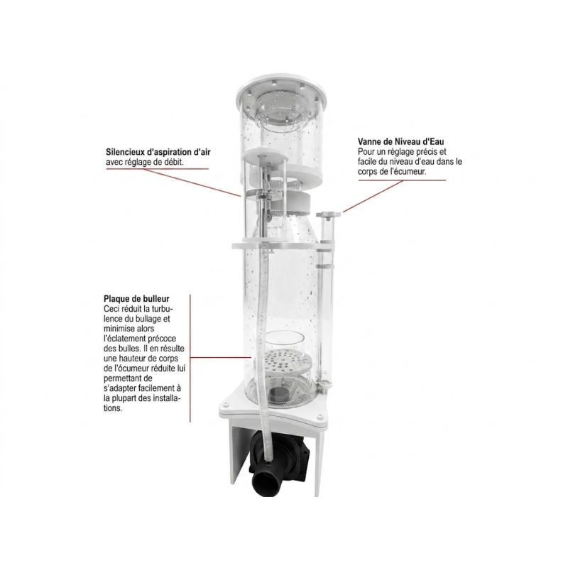 ASM121 internal skimmer right aquavie SKIMZ