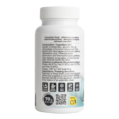 DKI Marine 70 gr Ø 0,6 mm (korrels van plankton en garnalen voor vissen) EASYREEFS