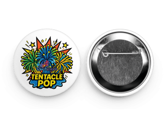 Round 57 mm badges Tentacle POP Goodies Recifathome RAH
