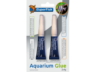 Pegamento para acuario - 2 x 4 g - Cola de cianoacrilato para aquascaping SuperFish