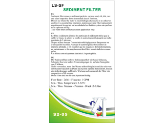 Filtre à sédiments GLAMORCA RO1
