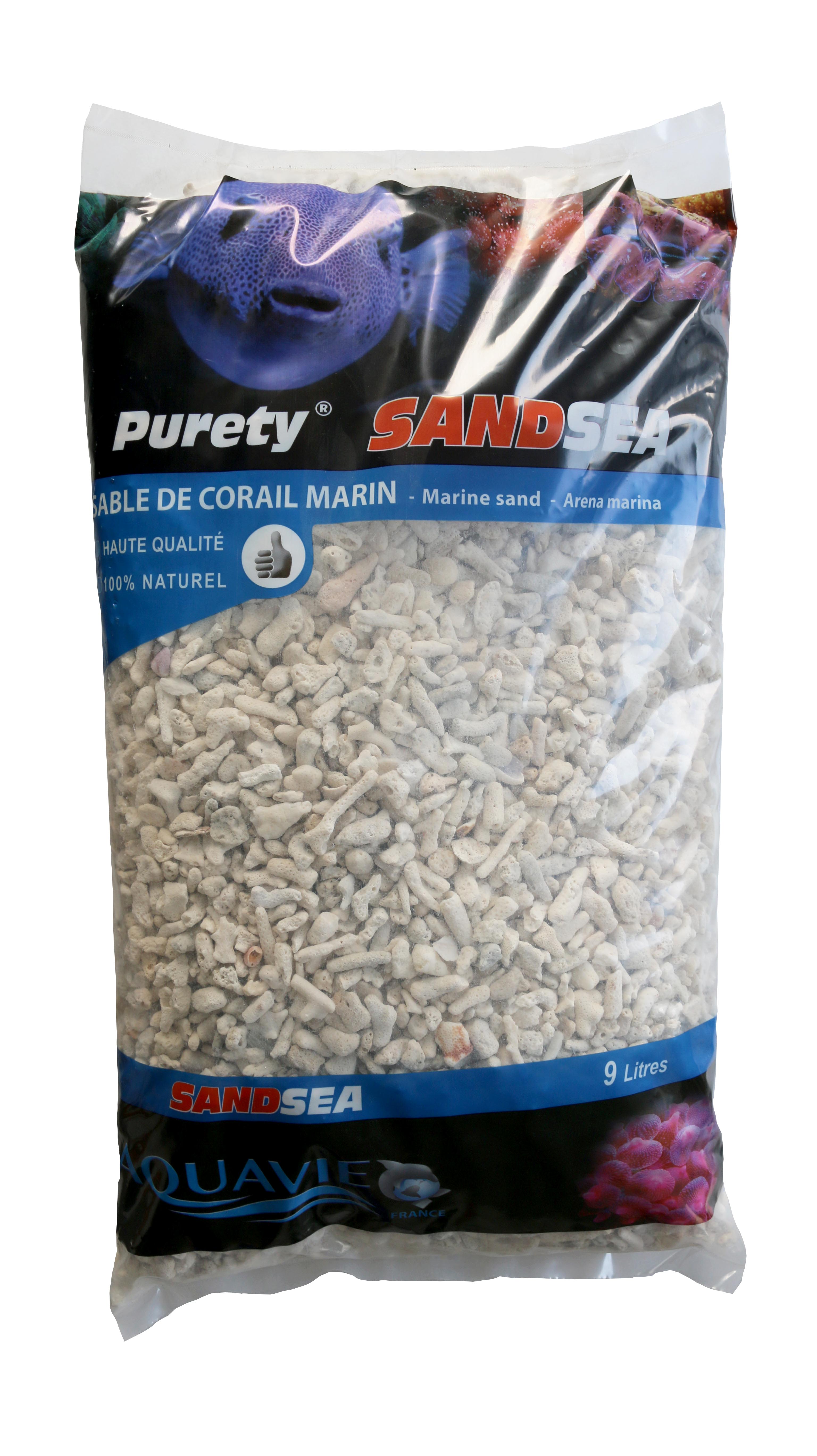 PURETY SAND SEA - SABLE DE CORAIL EXTRA GROS 9 L 9.900kg - VPC