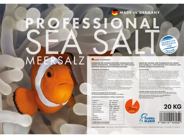 Professional Sea Salt 20 kg 20 kg Fauna Marin