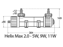 Stérilisateur 9 Watts UV-C Helix Max 2.0   aqua medic 