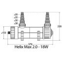 Stérilisateur 18 Watts Helix Max 2.0 UV-C aqua medic 