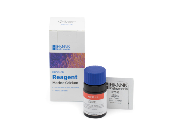 Réactifs pour calcium dans l'eau de mer (HI758), environ 25 tests HANNA