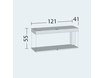 Aquarium RIO 240 LED CHENE CLAIR  JUWEL