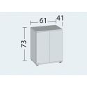 Meuble LIDO 120  JUWEL BLANC
