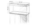 Aquarium RIO 180 LED (2x23w) NOIR  JUWEL