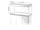 Aquarium RIO 180 LED (2x23w) NOIR  JUWEL