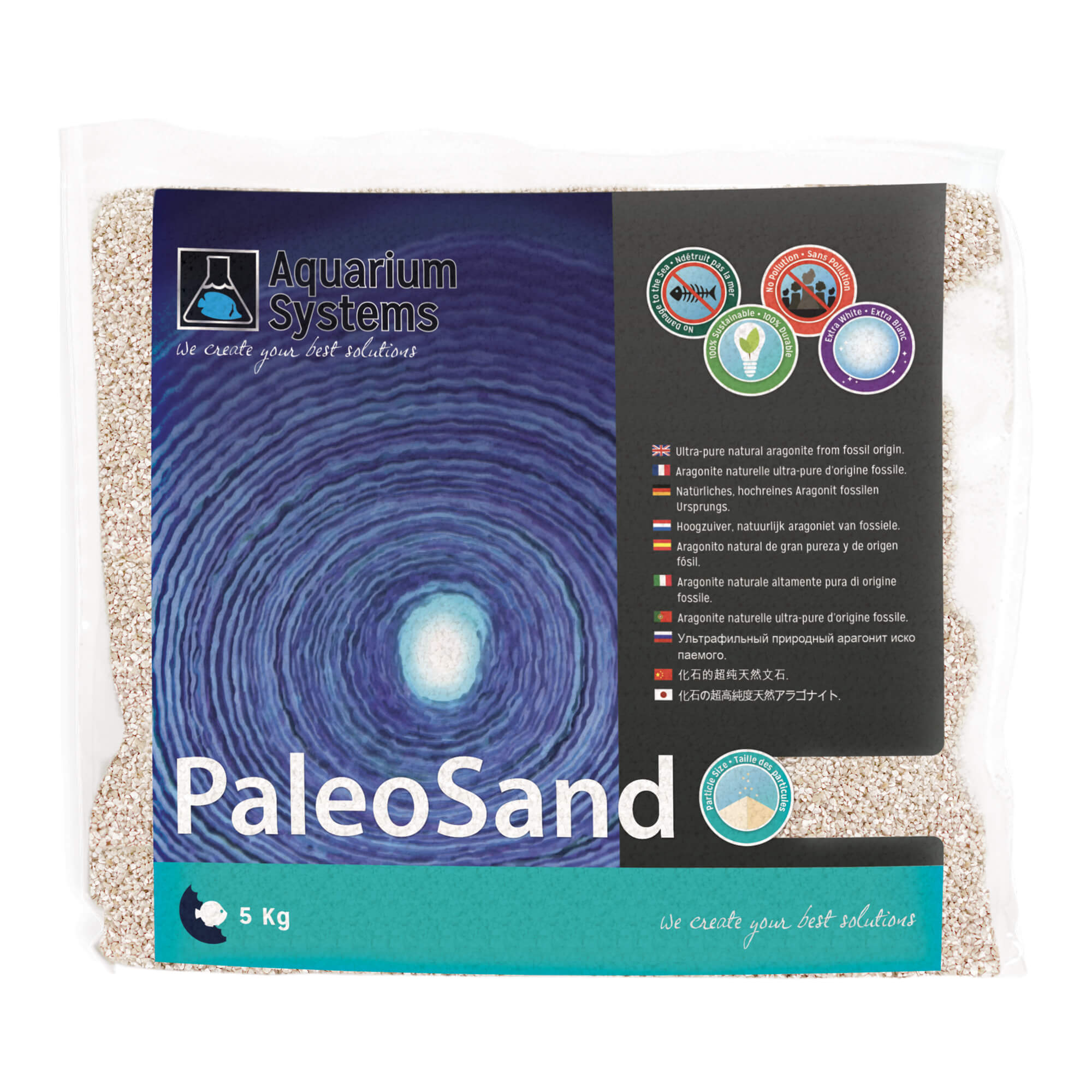Sable moyen pour aquarium 5kgs Paleosand Aquarium Systems - VPC