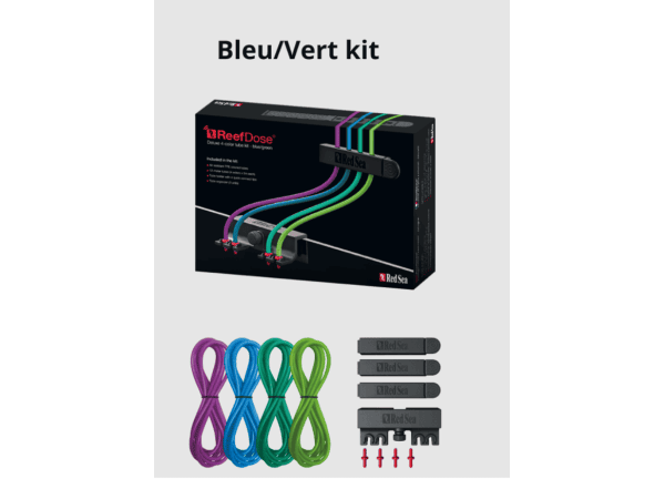 Kit d’accessoires bleu/vert Pompe doseuse Redsea