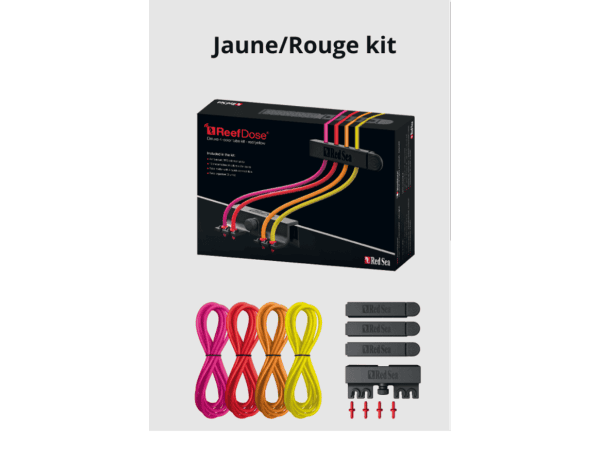 Kit d’accessoires jaune/rouge Pompe doseuse Redsea