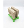 2 Brick Stand Bio Brick Stands Aquaprint Vert Bouteille
