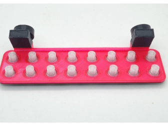 16 Hole Rack and Plugs Twist-Loc Racks Aquaprint Rose
