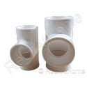 PVC Blanc Te 50mm 90 degrés