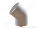 PVC Blanc  Coude 45 degrés 50mm