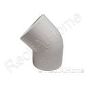 PVC Blanc  Coude 45 degrés 50mm