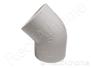PVC Blanc  Coude 45 degrés 50mm