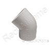 PVC Blanc Coude 45 degrés  20mm