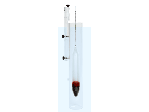Präzision-Aräometer 350mm + Messröhre / Hydrometer with measuring tube GROTECH