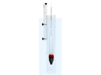 Präzision-Aräometer 350mm + Messröhre / Hydrometer with measuring tube GROTECH