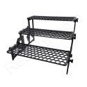 Large Hex  HONEY 3 Tier Adjustable with Underglow Adjustable Frag Racks Aquaprint Noir